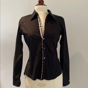 Burberry Black button down shirt